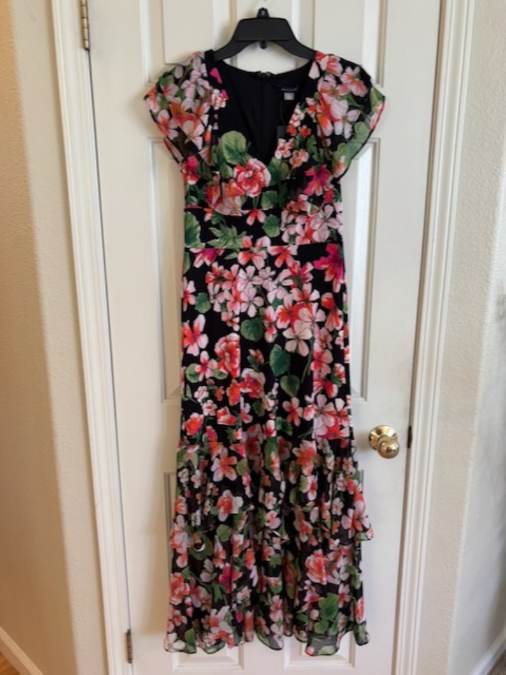 Tommy Hilfiger Women's Floral Chiffon Empire-Waist Dress Size 2 NWT